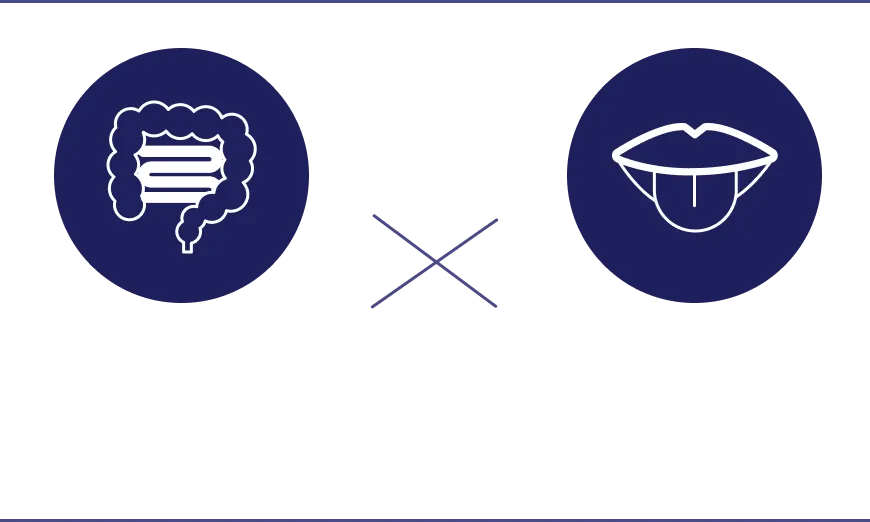 腸で働く菌 X 口腔内にとどまることで意味を持つ菌